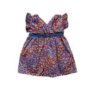 Tea Collection Floral Crossover Dress 18-24m